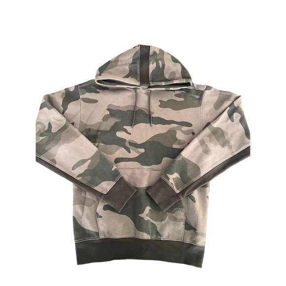 Champion Other - Champion Tech Weave Mens Small Camo Hoodie Pullover S9345 5529 Gray Black